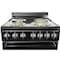 Premium Levella 24" 4-Burner Electric Stove in Black  PRE2427GB - alternate 5